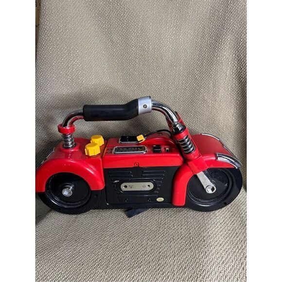 Junior Rider HARLEY DAVIDSON Portable Radio Cassette Player Partially Functional - Picture 5 of 15